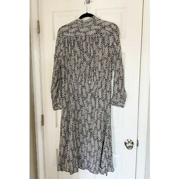 NWT Who What Wear Black & White Button Down Midi Dress - Medium - Picture 3 of 3